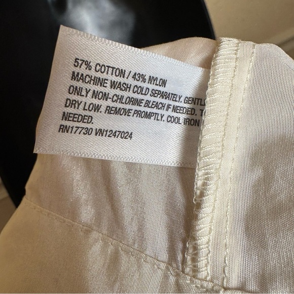 A New Day Creamy White Spaghetti Strap Adjustable Mid Dress Pockets & Bows NWT 4 - Picture 12 of 13